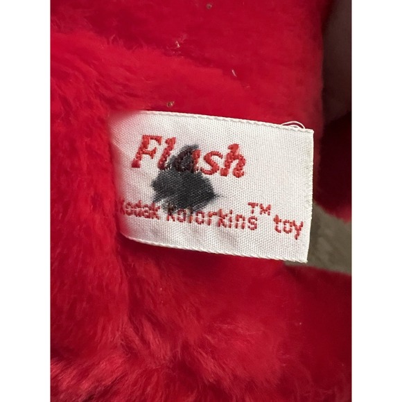 Kodak‎ Kolorkins Toys "Flash" Red Stuffed Plush Plushie Vintage 1989 - Picture 3 of 5